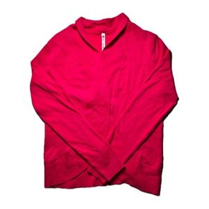 Women Sweater Open Front Pink